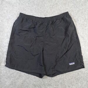 Patagonia Shorts Mens Large Baggies Longs Hiking Activewear 6" Black